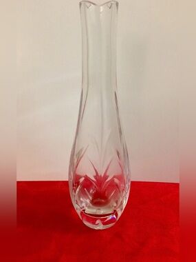 Rogaska Clear Crystal Bud Vase